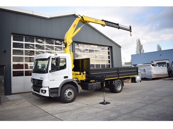 Camion plateau Mercedes-Benz Atego 1730 / 4×2 TRUCK MOUNTED CRANE / LHD / N