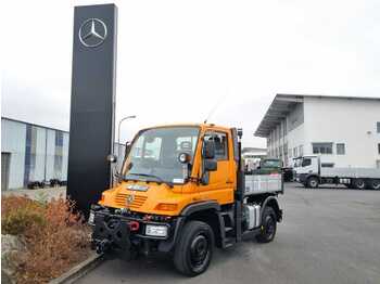 Camion plateau Mercedes-Benz Unimog U300 4x4 Pritsche Klima Standheizung