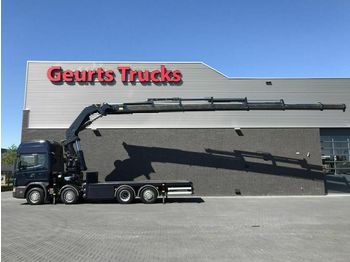 Camion plateau Scania 124 470 8x2 kran/kraan/crane/grua