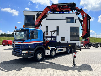 Camion plateau Scania P 420 8x2 Palfinger 53002 SH +Seilwinde #2017