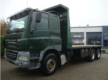 Camion plateau ridelle DAF 480 6X4 STEEL SPRINGS 8 M CHASSIS