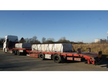 Camion plateau ridelle MAN 6x2 mit anhänger special maschinen transport