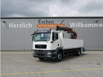 Camion plateau ridelle MAN TGM 18.290 LL, 4x2,EEV Palfinger PK 13002, Klima