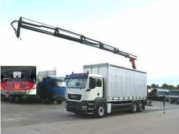Camion plateau ridelle MAN TG-S 26.360 6x2-2 BL Pritsche Heckkran 5xhydr, f