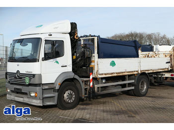 Camion plateau ridelle Mercedes-Benz 1823 Atego, 6.000mm lang, Kran hinter Fahrerhaus