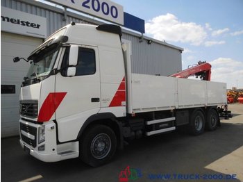 Camion plateau ridelle Volvo FH13-420 Fassi 22T/M 11m=2t.1.Hand Deutscher LKW