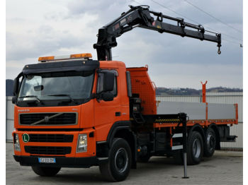 Camion plateau ridelle Volvo FM 400 Pritsche 6,40m + Kran*6x2*!