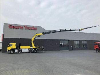Camion plateau ridelle Volvo FM 460/Fassi/1300 28+JIB/kran/kraan/Montagekran/