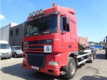 Camion porte-conteneur/ caisse mobile DAF 95 XF 480 6x2 cable system