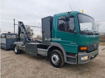 MERCEDES-BENZ ATEGO 1217 HOOK LOW KM - camion porte-conteneur/ caisse mobile
