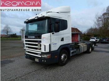 Camion porte-conteneur/ caisse mobile Scania 124 420 6x2, Euro 3, Retarder, Opticruise, dE