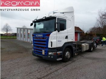 Camion porte-conteneur/ caisse mobile Scania R420 6x2, BDF, Retarder, deutsches Fahrzeug, LBW