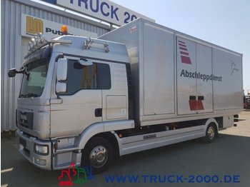 Camion porte-voitures MAN 8.220 Tischer Schiebeplateau Koffer geschlossen