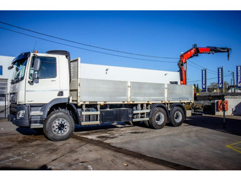 Camion plateau, Camion grue DAF CF 450-6X4+FASSI18T/M(3EXT)-78500KM: photos 1