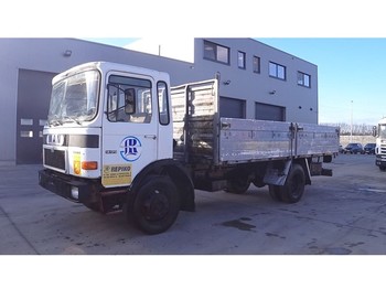 Camion plateau MAN 14.170 (FULL STEEL SUSPENSION / 6 CYLINDER ENGINE WITH MANUAL PUMP): photos 1