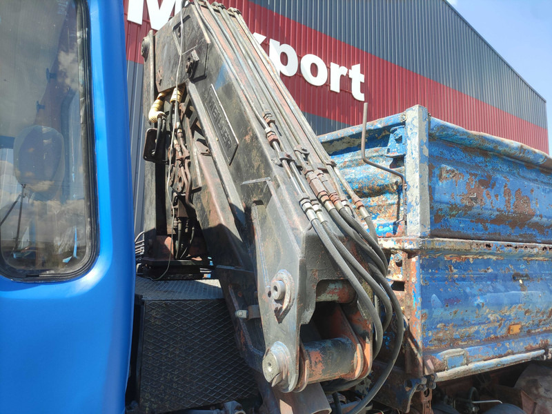 Camion benne, Camion grue MAN 16.168 dump truck + crane: photos 14
