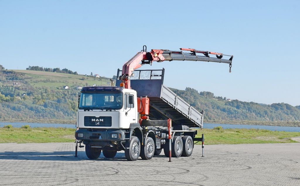 Camion benne, Camion grue MAN 41.460 *FASSI F270AC.26 * 8x8 ! TOPZUSTAND: photos 2