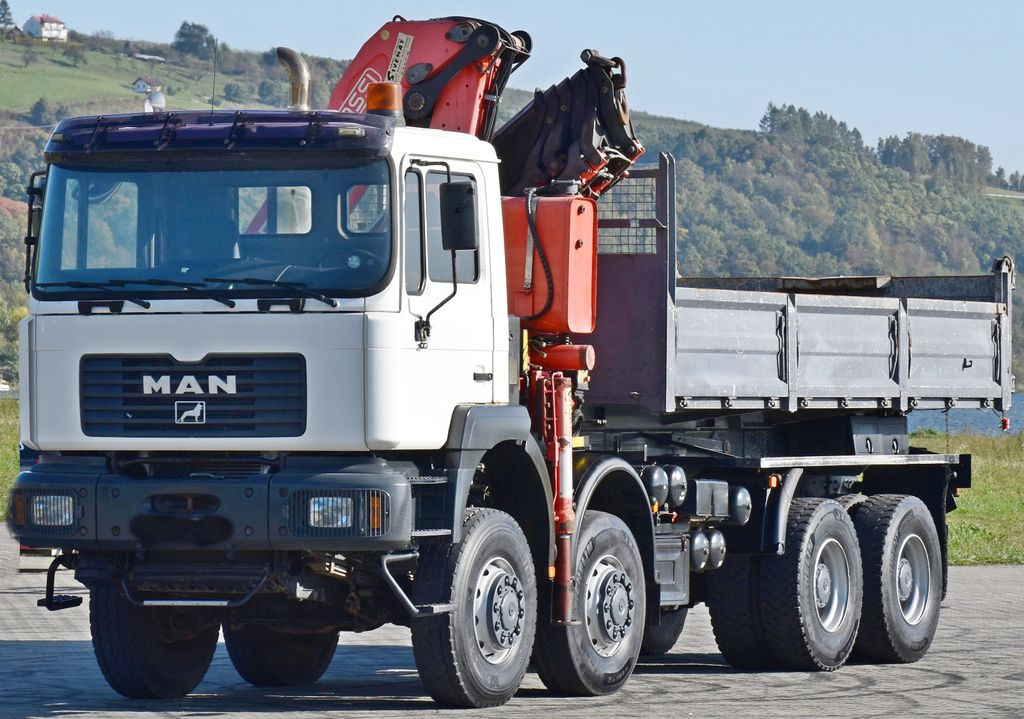 Camion benne, Camion grue MAN 41.460 *FASSI F270AC.26 * 8x8 ! TOPZUSTAND: photos 4