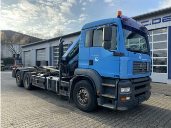 Camion ampliroll MAN TGA 26.310 6x2 Abrollkipper + Kran PK 12502: photos 1