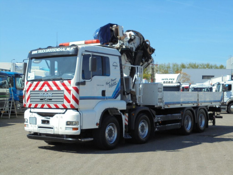 Camion grue, Camion plateau MAN TGA 41.460 1e Owner + Manual + Fassi F800XP 6x hydr. + Winch + hoogzit 8x4 + Low KM + Remote + FLY-JIB Prepared: photos 6
