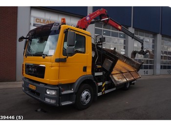 Camion benne MAN TGM 15.250 Euro 5 EEV HMF 10 ton/meter laadkraan: photos 1