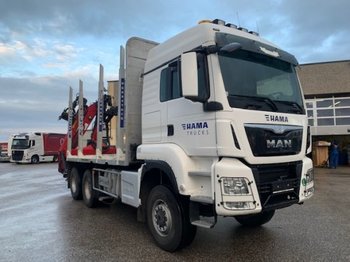 Camion MAN TGS 26.480 6x6 Holztransporter,Penz 12Z Bj 2016 ,Euro6