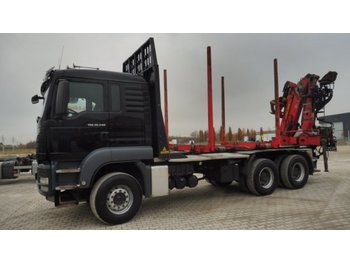 Camion pour transport de bois MAN TGS 26.540 XL 6x4 Doll-Kurzholz, KESLA 2111Z: photos 1