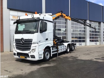 Camion ampliroll Mercedes-Benz ACTROS 2542 Euro 6 Effer 14 ton/meter laadkraan: photos 1