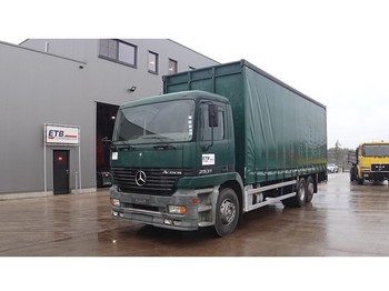 Camion à rideaux coulissants Mercedes-Benz Actros 2531 (FRONT STEEL SUSPENSION / BIG AXLE / BELGIAN TRUCK IN PERFECT CONDITION WITH 475.000 km!!!): photos 1