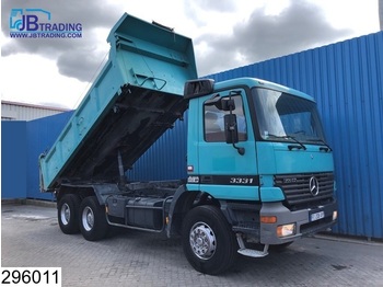 Camion benne Mercedes-Benz Actros 3331 6x4, Manual, 13 Tons axles, Steel suspenion, Analoge tachograaf, Hub reduction: photos 1