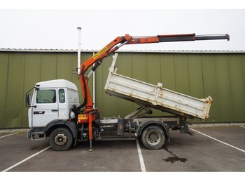 Camion grue Renault MIDLINER 180 TIPPER WITH PALFINGER PE 7000A CRANE: photos 1