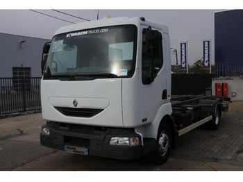 Camion porte-conteneur/ Caisse mobile Renault MIDLUM 180 (10 T) + DHOLLANDIA: photos 1