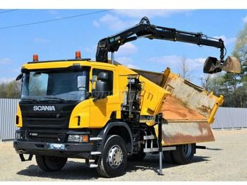 Camion benne, Camion grue SCANIA P280 Darus 3 old b billencs: photos 1