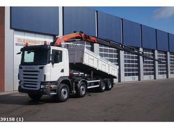 Camion benne Scania G 480 8x4 Retarder Palfinger 23 ton/meter laadkraan: photos 1