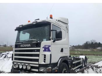 Camion porte-conteneur/ Caisse mobile Scania R124: photos 1