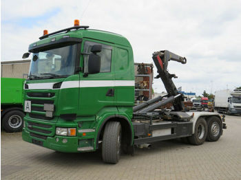 Camion ampliroll Scania R 400 6x2 Abrollkipper Meiller Schub+Knickhaken: photos 1