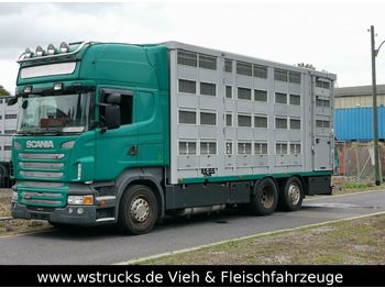 Camion bétaillère Scania R 440 Topline KABA 4 Stock Hubdach: photos 1