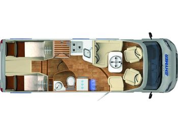 Fourgon aménagé HYMER / ERIBA / HYMERCAR Exsis-t 678 GFK-Dach, Auszugsschlitten für Gas