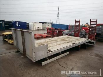 Carrosserie plateau Beavertail Flat Bed Body to suit Lorry, Winch, Ramps: photos 1