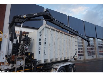 Carrosserie/ conteneur Container 23m3 + Hiab 11 ton/meter laadkraan