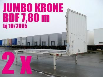 Krone WECHSELBRÜCKE PLATEAU JUMBO 7,80 2 x - Carrosserie/ Conteneur