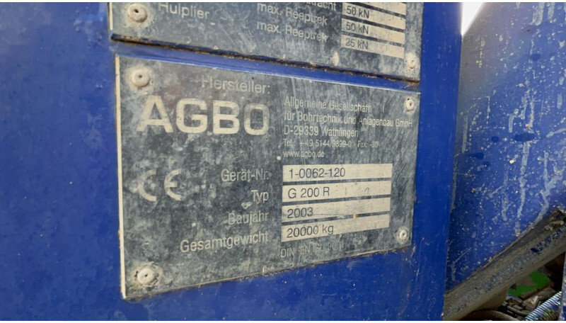 Foreuse AGBO G200 R: photos 12