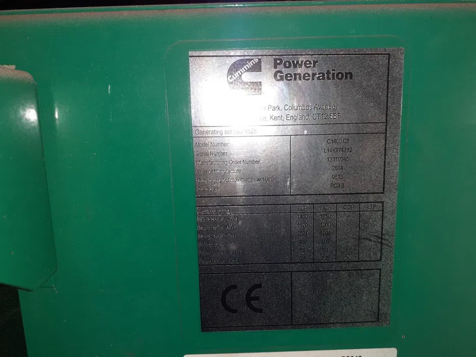 Groupe électrogène Agregat Prądotwórczy Generator 1000 kw 1250 kva 1 MW MEGAWAT Agregat Prądotwórczy Generator 1000 kw 1250 kva 1 MW MEGAWAT 53 godz: photos 4