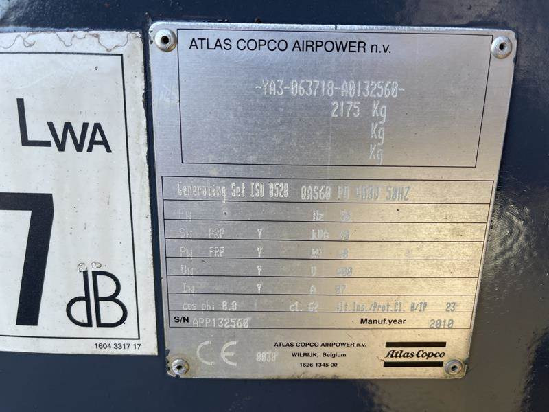 Groupe électrogène Atlas-Copco QAS 60: photos 16