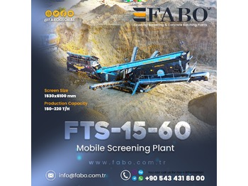 FABO FTS 15-60 Mobile Screening Plant | Tracked Screening Plant | Ready In Stock - concasseur mobile