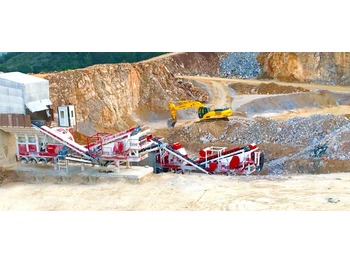 FABO PRO-150 USED MOBILE CRUSHING PLANT FOR LIMESTONE - concasseur mobile