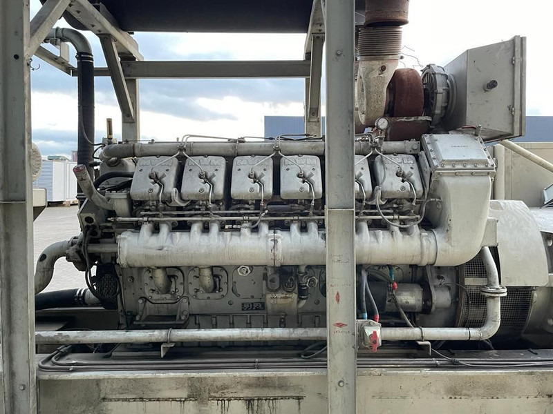 Groupe électrogène Deutz MWM TBD 604 BV12 Leroy Somer 1450 kVA generatorset ex emergency !: photos 5