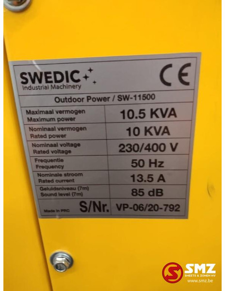Groupe électrogène neuf Diversen Stroomgroep Swedic SW-11500 10KVA: photos 3