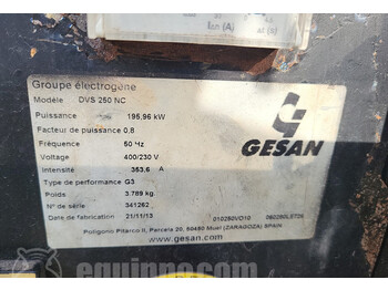 Groupe électrogène Generator 250kva Generator Set