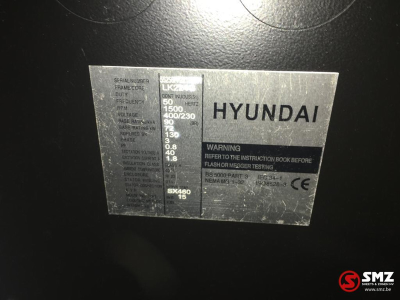 Groupe électrogène neuf Hyundai Stroomgroep Hyundai 100KVA HHDD100: photos 9